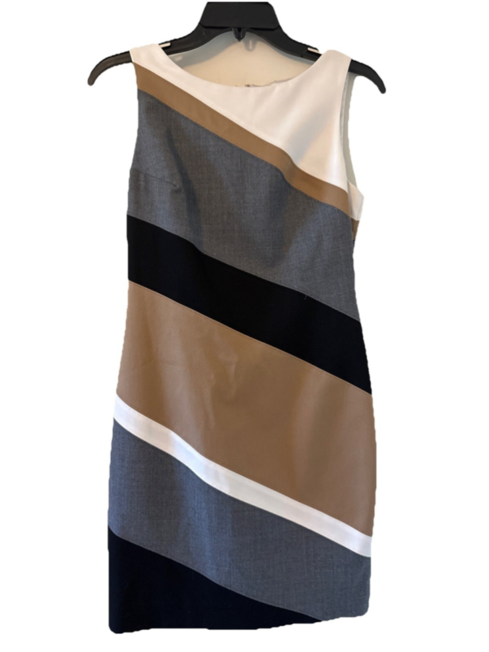 White House Black Market Size 2 Sleeveless Color Block Women’s Dress